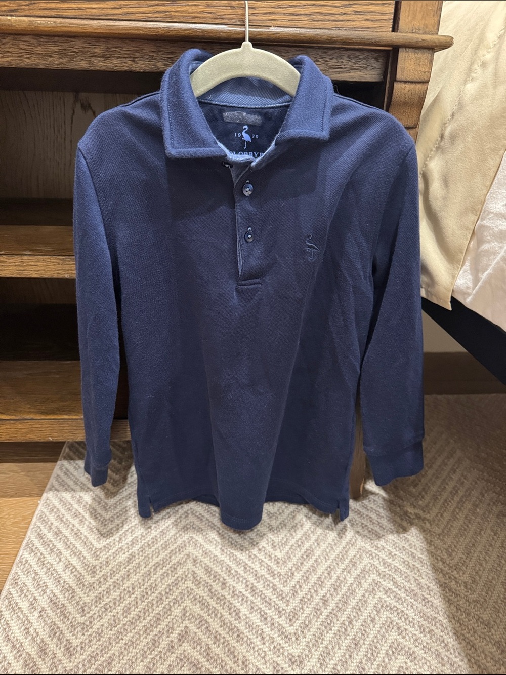 Tailorbyrd Navy Long-Sleeve Polo Zip Up